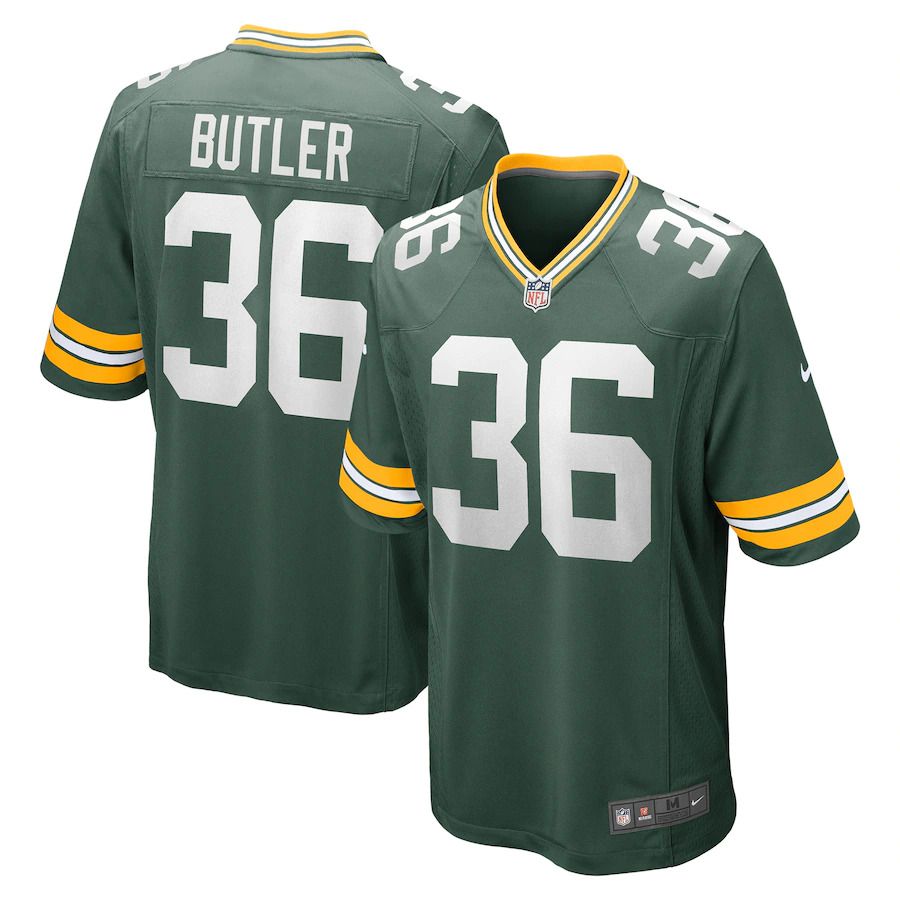 Men Green Bay Packers #36 LeRoy Butler Nike Green Retired Player Game NFL Jersey->women nfl jersey->Women Jersey